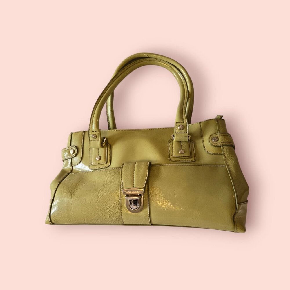 🫶 Liz Claiborne Structured Tote – Olive Green